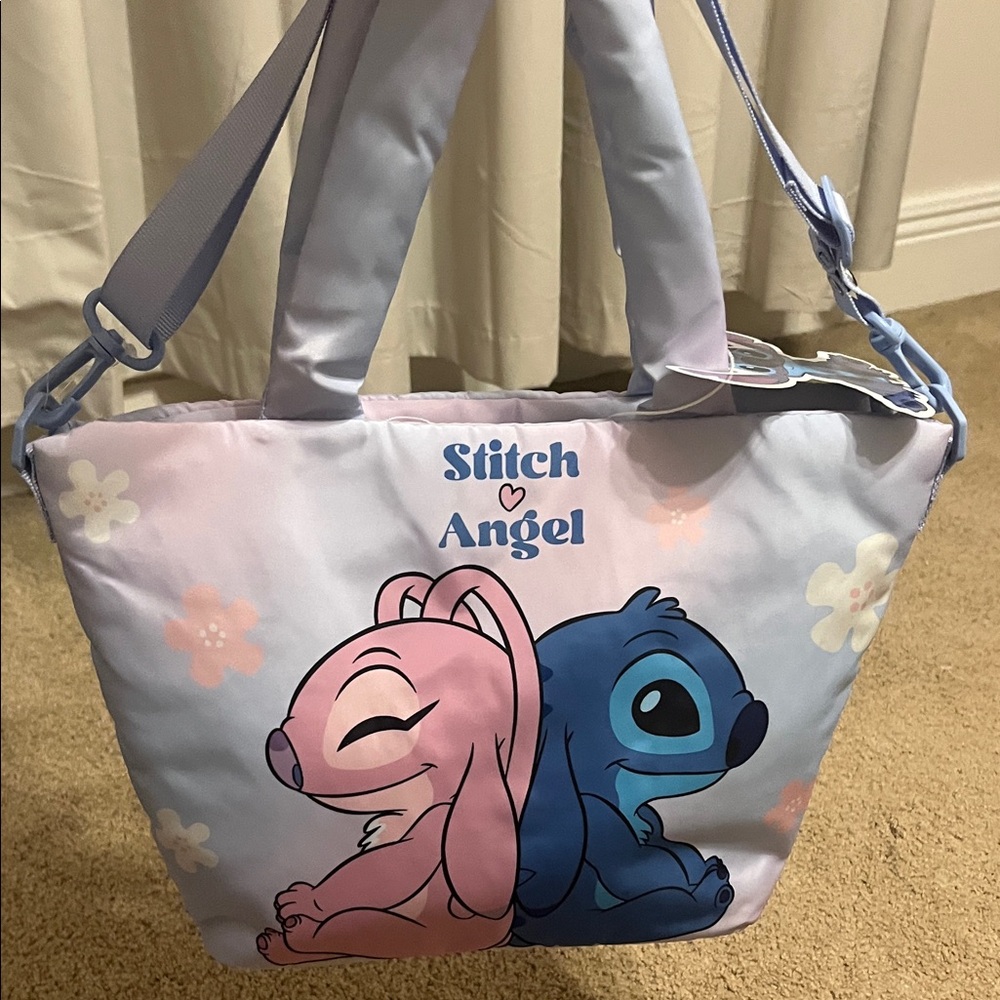 Disney Stitch Blue Pink and White crossbody bag